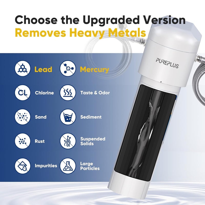 Pure Plus Under Sink Water Filter System, 22000 Gallons, 99.99% Chlorine Reduction, NSF/ANSI 42 Certified,Removes Heavy Metals,Chlorine, Direct Connect Under Counter Water Filtration System - Image 2